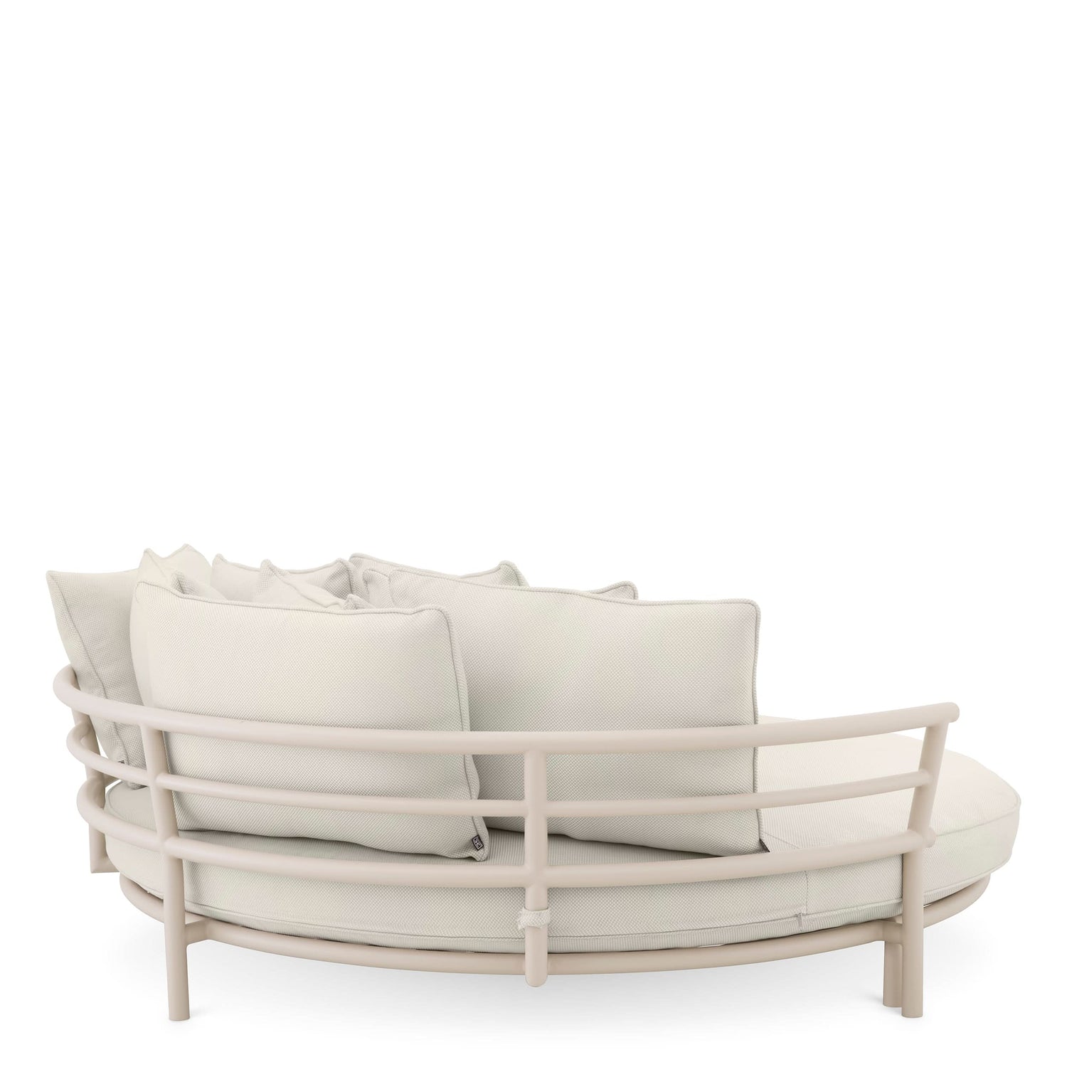 Eichholtz Outdoor Sofa Laguno Round – Sand Finish | Lewis Off-White/Grey Outdoor Daybed Eichholtz
