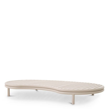 Eichholtz Outdoor Couchtisch Laguno – Sandfarben | Elliptische Form Outdoor Couchtisch asymetrisch Eichholtz