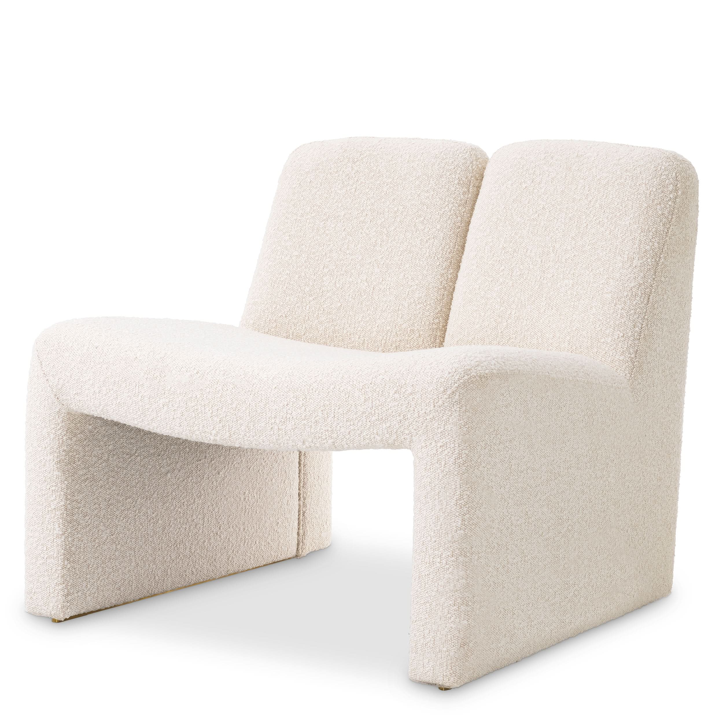 Eichholtz Sessel Macintosh – Bouclé Creme Polstersessel Eichholtz