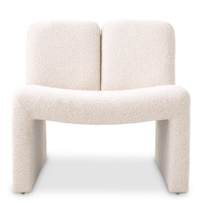 Eichholtz Sessel Macintosh – Bouclé Creme Polstersessel Eichholtz