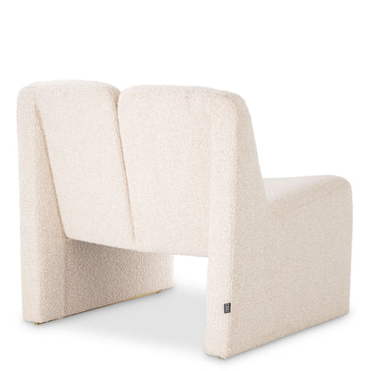 Eichholtz Sessel Macintosh – Bouclé Creme Polstersessel Eichholtz