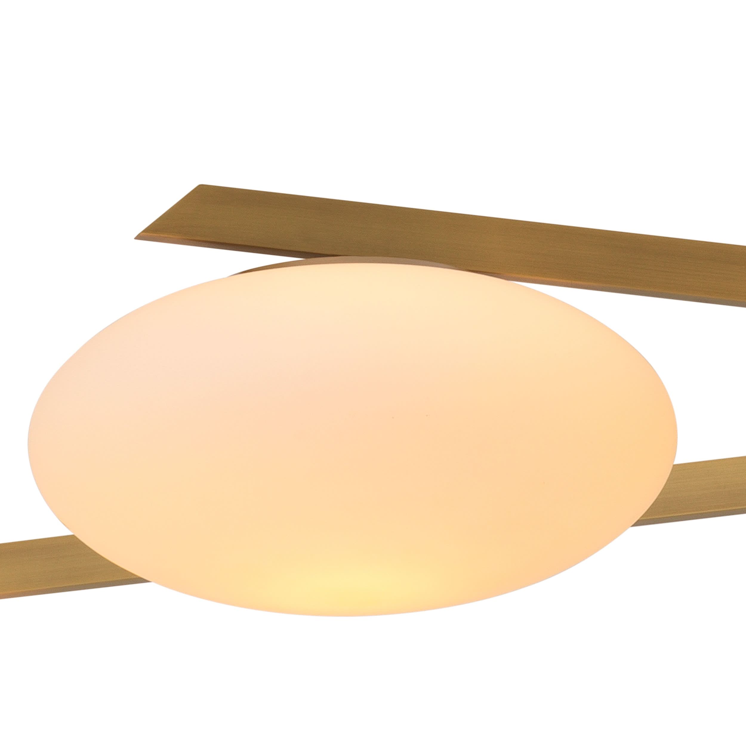 Eichholtz Kronleuchter Evergreen L – Antikmessing mit weißem Glas Kronleuchter Eichholtz