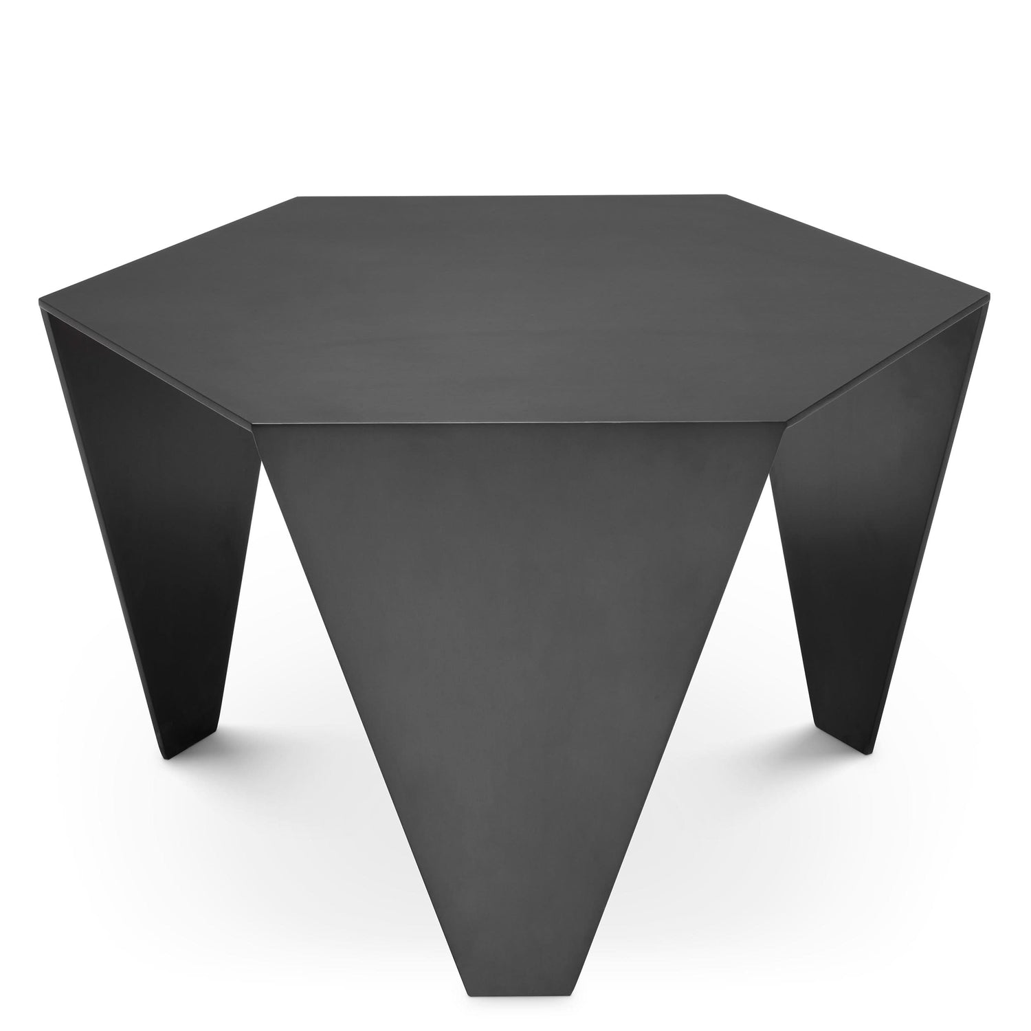 Eichholtz Beistelltisch Metro Chic – Bronze-Finish | Sechseckige Tischplatte Couchtisch eckig Eichholtz