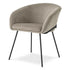 Eichholtz Stuhl Campus – Savona Greige Samt mit schwarzen Beinen Esszimmerstuhl Eichholtz