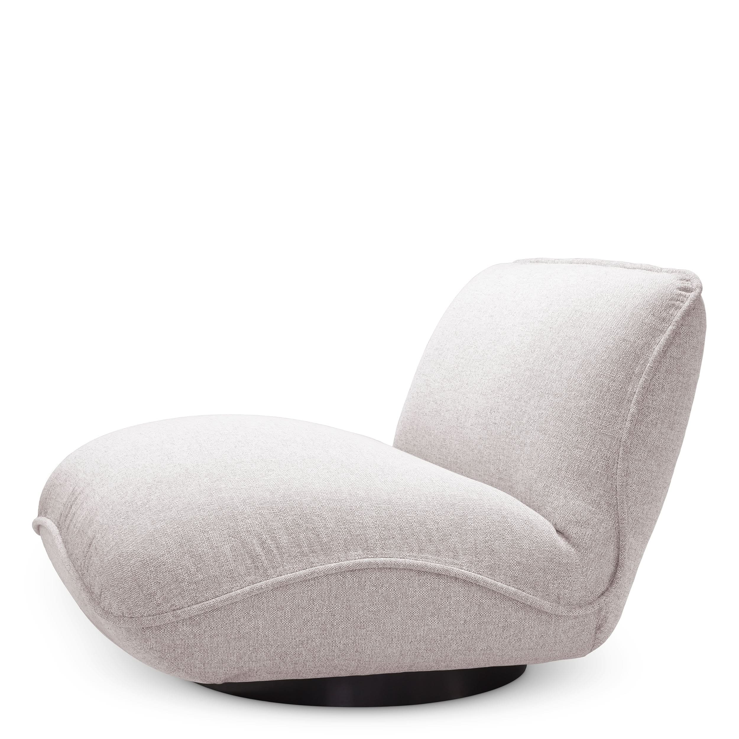 Eichholtz Outdoor Sessel Relax – Mauritius Light Grey | Black Base Outdoor Sessel Eichholtz