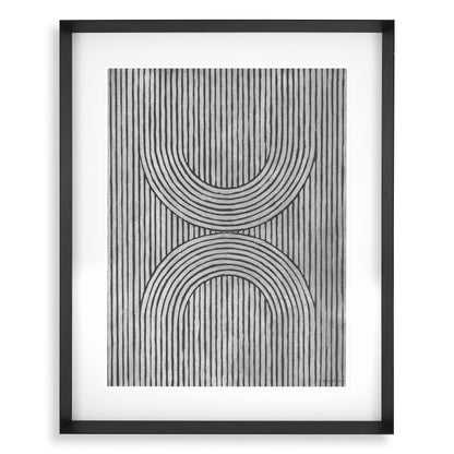 Eichholtz Wandbild Cedar Grooves – 2er-Set – Schwarzer Holzrahmen Kunstdruck Eichholtz