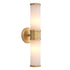 Eichholtz Wandleuchte Claridges Double – Antik-Messing-Finish | Alabaster Wandlampe Eichholtz