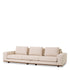 Eichholtz Sofa Aurora L – Nuoro Beige mit braunem Gestell 4-Sitzer Sofa Eichholtz