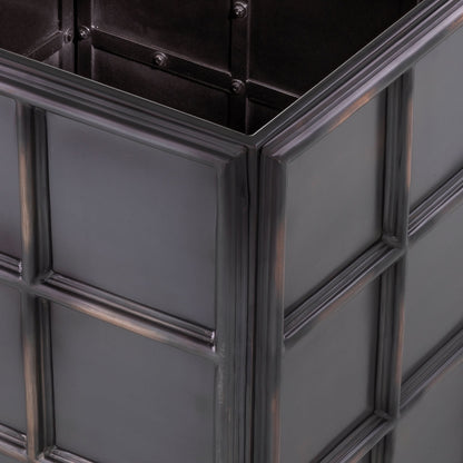 Eichholtz Pflanzgefäß Grid M – Antik-Bronze-Finish Blumentopf Eichholtz