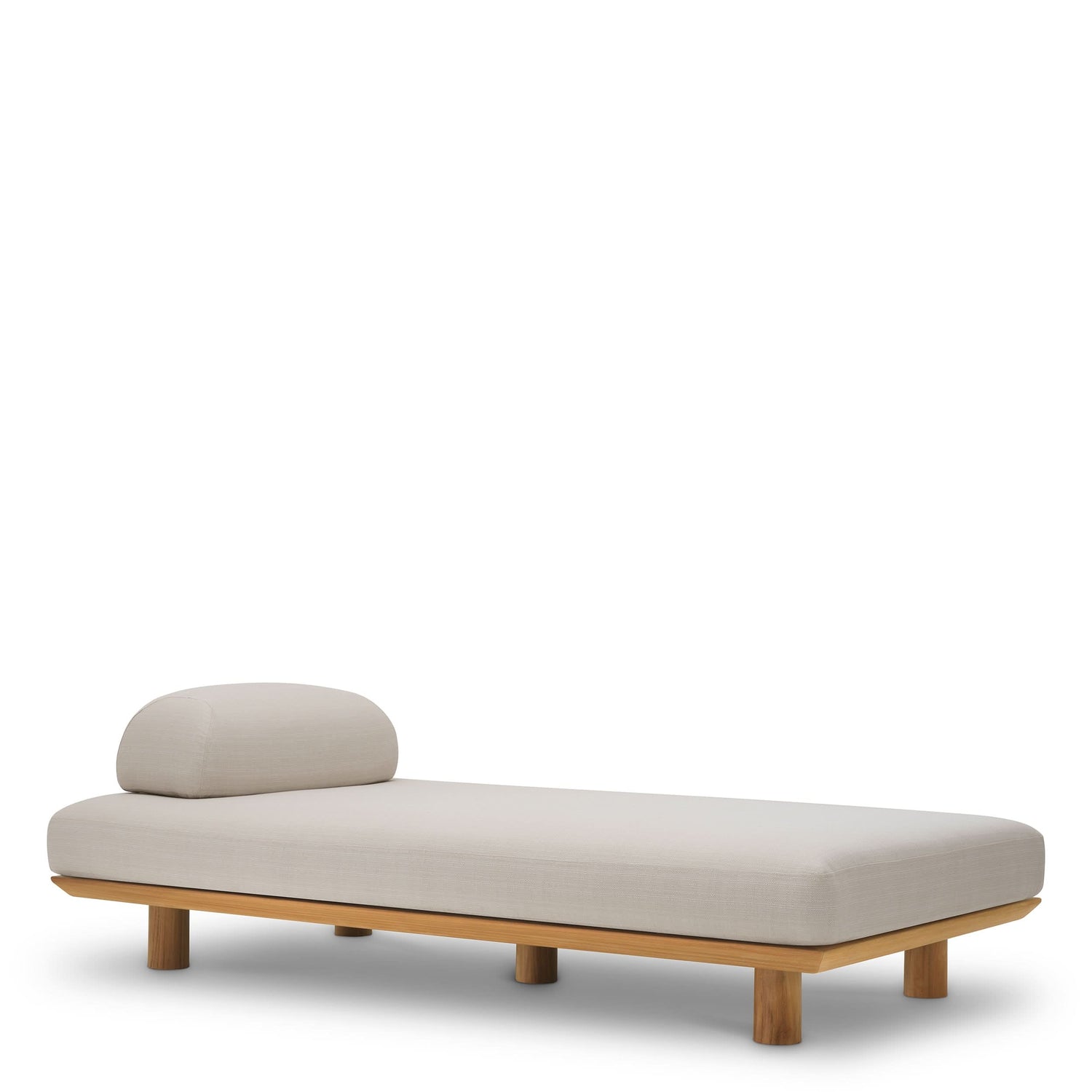 Eichholtz Outdoor Sofa Nomade – Natural Teak | Lucio Sand Outdoor Sofa Eichholtz
