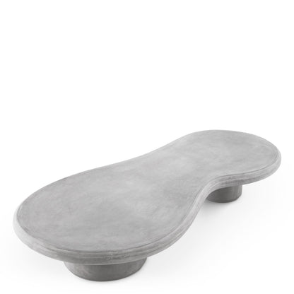 Eichholtz Outdoor Couchtisch Erato – GFRC Grau | Organische Form | Indoor &amp; Outdoor Outdoor Couchtisch asymetrisch Eichholtz