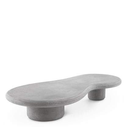 Eichholtz Outdoor Couchtisch Erato – GFRC Grau | Organische Form | Indoor &amp; Outdoor Outdoor Couchtisch asymetrisch Eichholtz