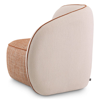 Eichholtz Sessel San Marino Rechts – Sarra Off-White Polstersessel Eichholtz