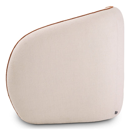 Eichholtz Sessel San Marino Rechts – Sarra Off-White Polstersessel Eichholtz