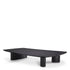 Eichholtz Couchtisch Bergman – Eichenfurnier Anthrazitgrau | Freiform | Low Profile Couchtisch eckig Eichholtz