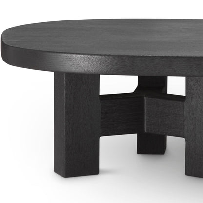 Eichholtz Couchtisch Libertine – Meranti-Holz | Burnt Finish | Oval Couchtisch oval Eichholtz