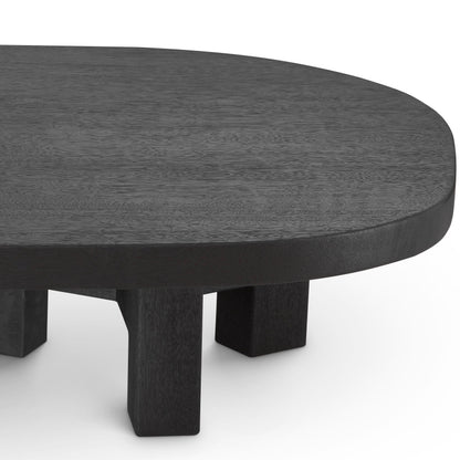 Eichholtz Couchtisch Libertine – Meranti-Holz | Burnt Finish | Oval Couchtisch oval Eichholtz