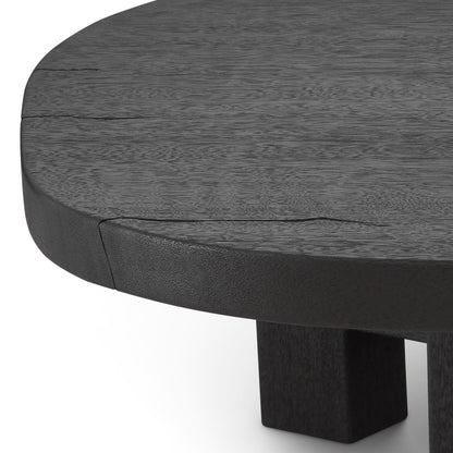 Eichholtz Couchtisch Libertine – Meranti-Holz | Burnt Finish | Oval Couchtisch oval Eichholtz