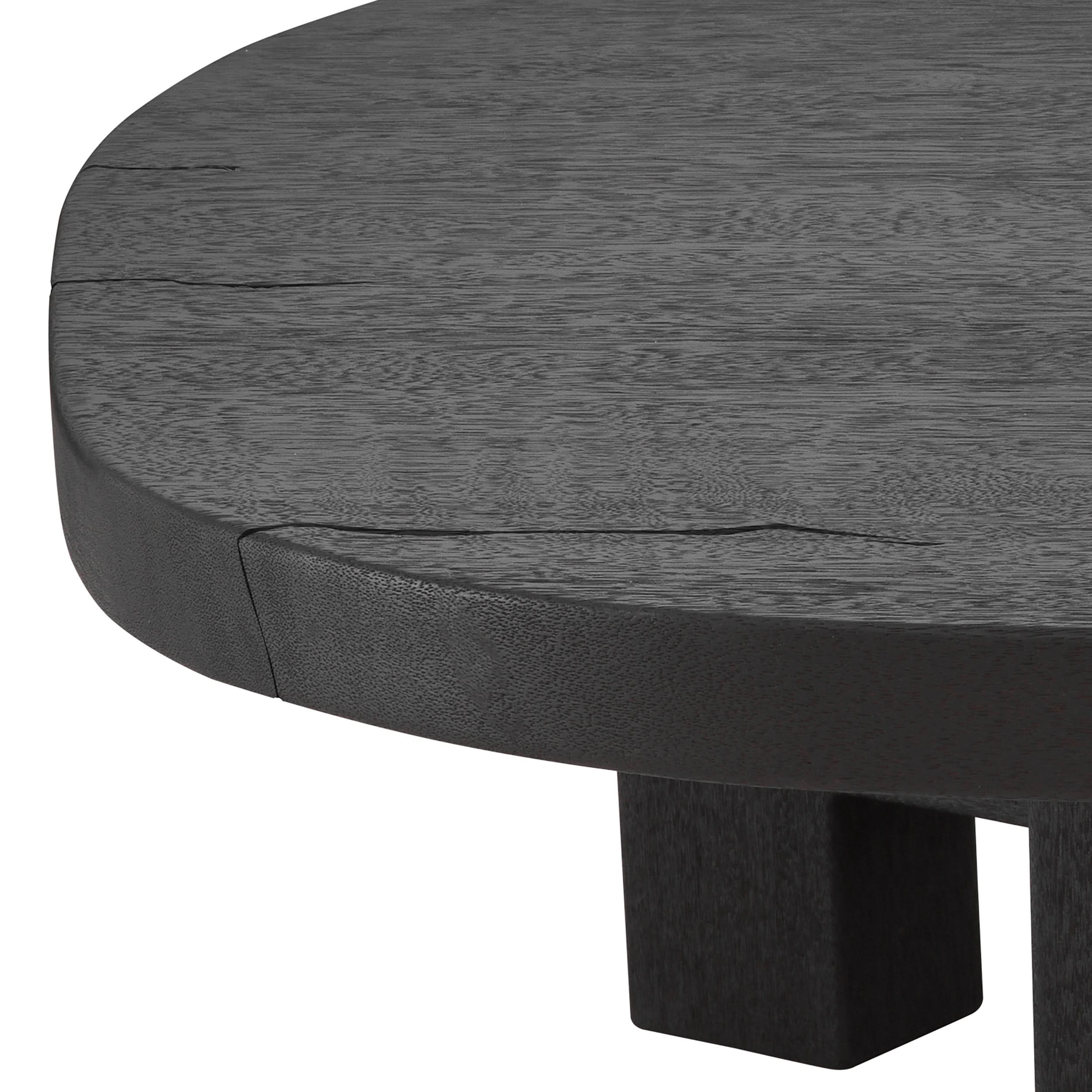 Eichholtz Couchtisch Libertine – Meranti-Holz | Burnt Finish | Oval Couchtisch oval Eichholtz