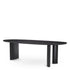Eichholtz Esstisch Lindner – Schwarzes Furnier | Organische Form | Elliptische Beine Esstisch oval Eichholtz