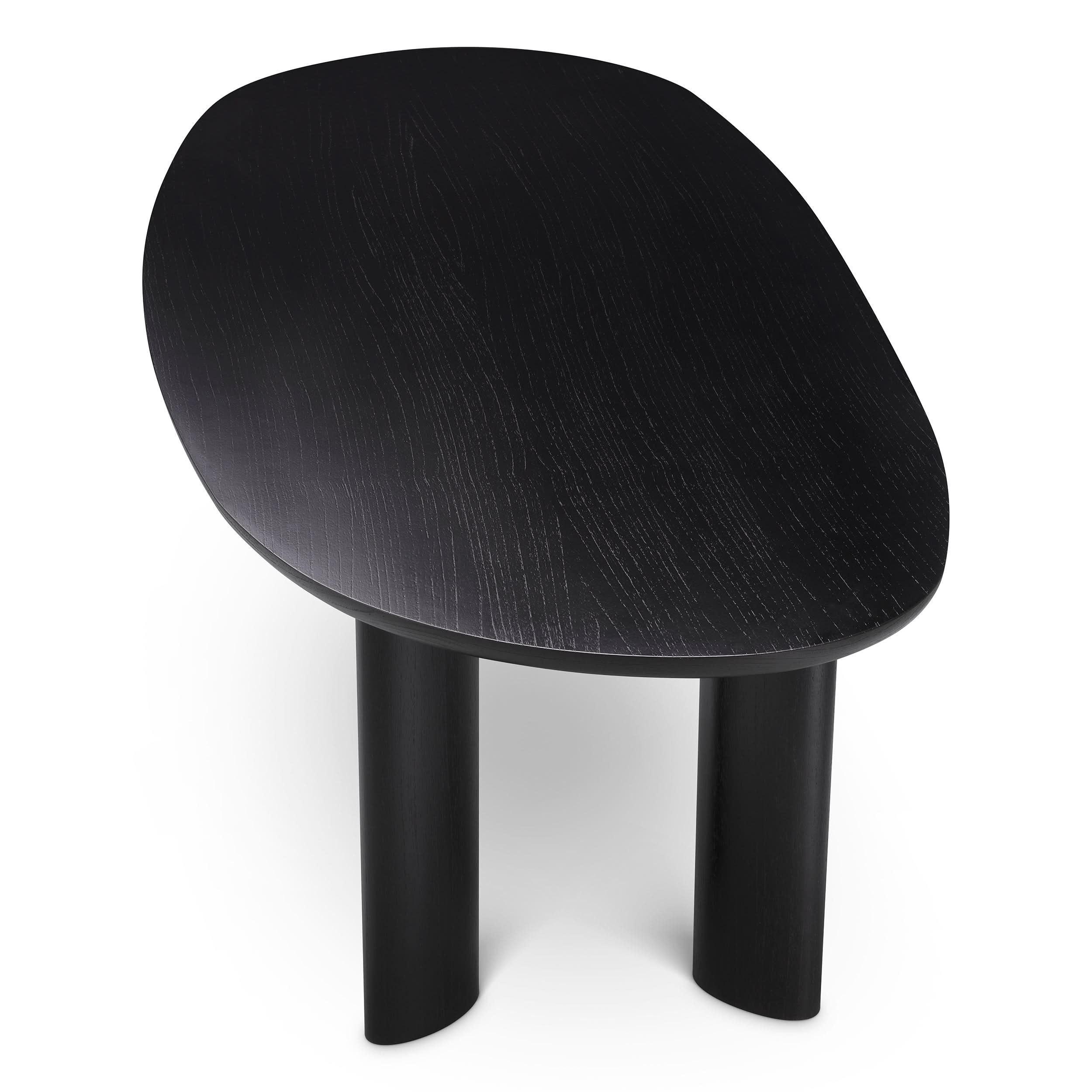 Eichholtz Esstisch Lindner – Schwarzes Furnier | Organische Form | Elliptische Beine Esstisch oval Eichholtz