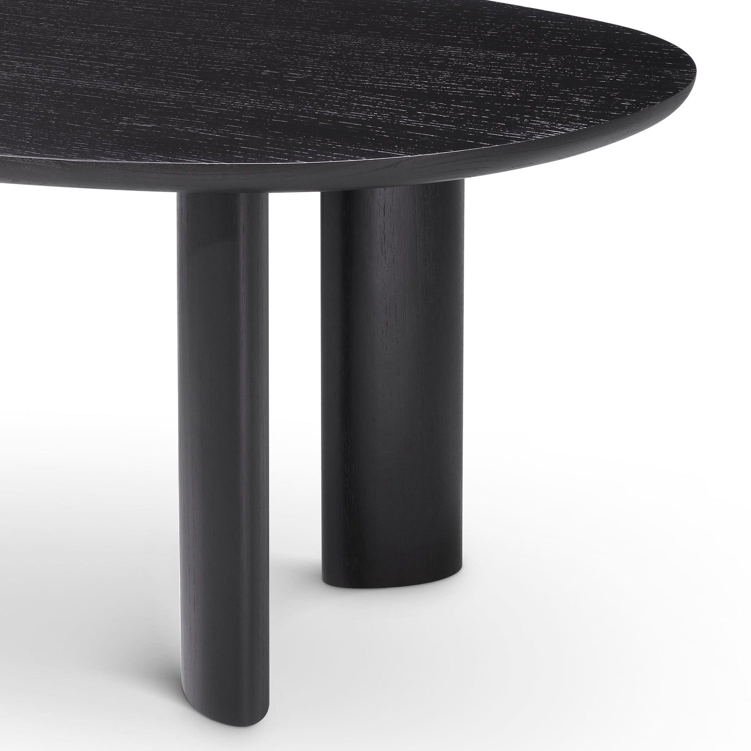 Eichholtz Esstisch Lindner – Schwarzes Furnier | Organische Form | Elliptische Beine Esstisch oval Eichholtz