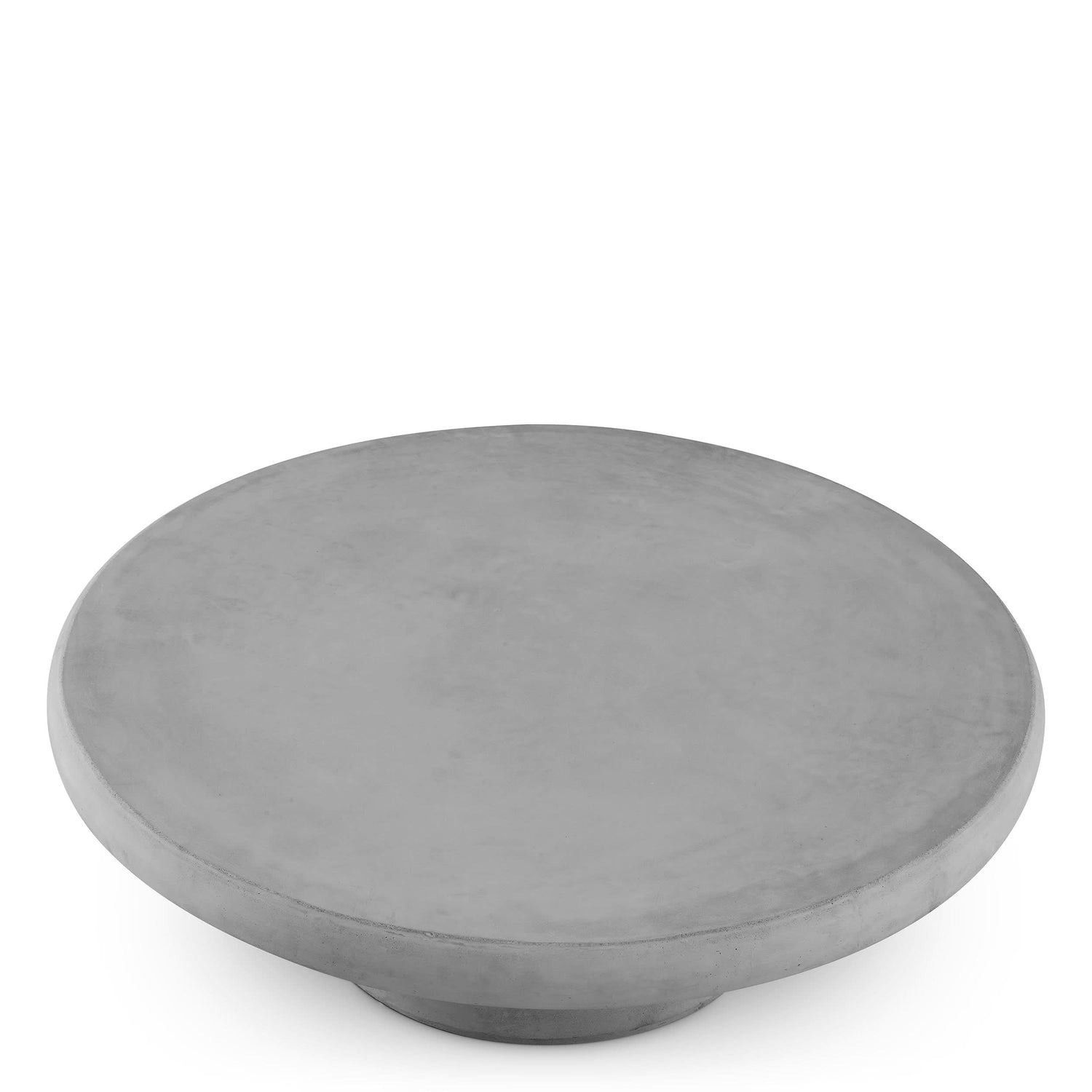 Eichholtz Outdoor Couchtisch Cleon – Glattes Grau | Glasfaserverstärkter Beton Outdoor Couchtisch rund Eichholtz