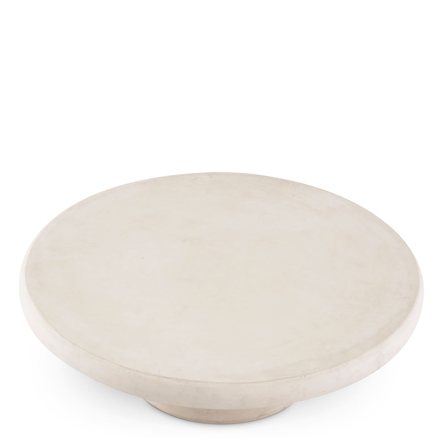 Eichholtz Outdoor Couchtisch Cleon – Creme | Glasfaserverstärkter Beton Outdoor Couchtisch rund Eichholtz