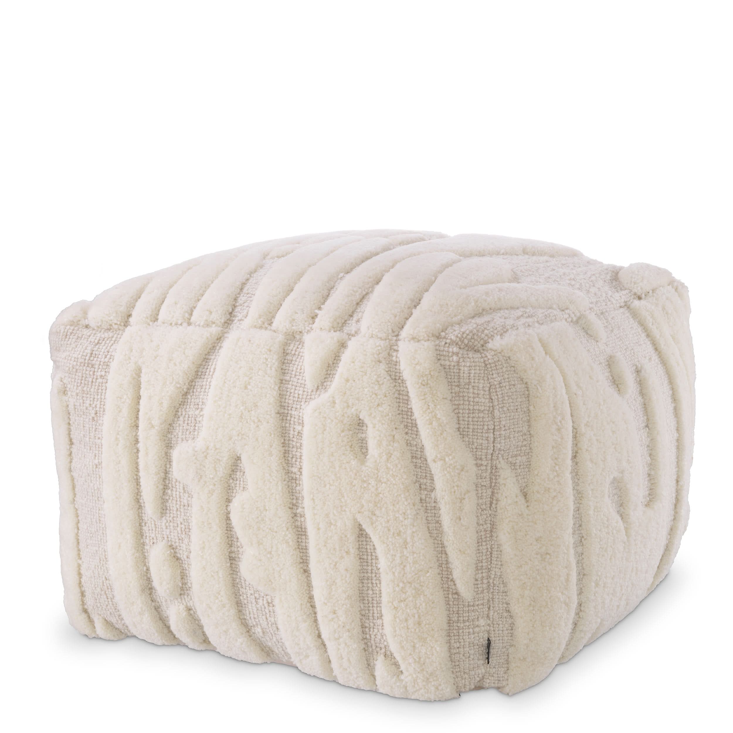 Eichholtz Hocker Zenon – Ivory Polsterhocker Eichholtz