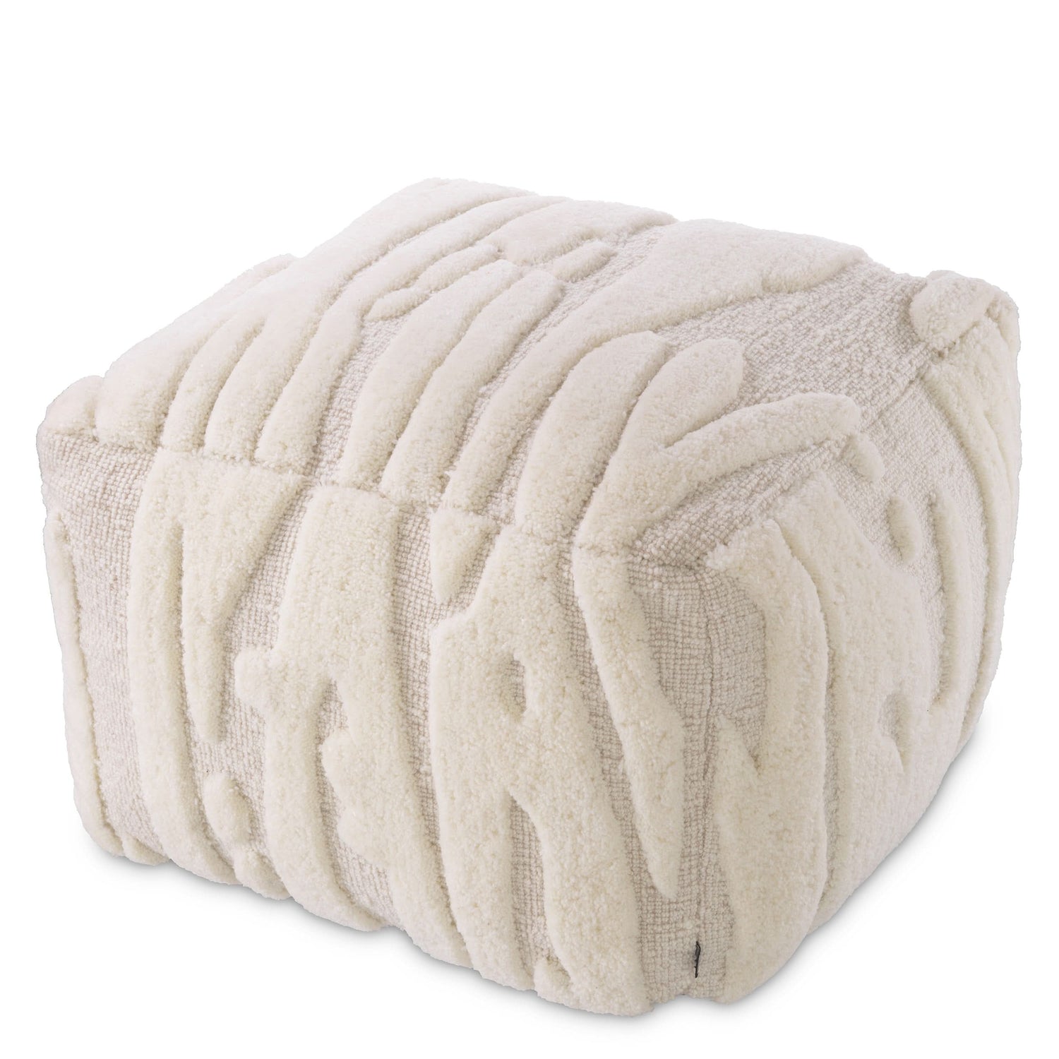 Eichholtz Hocker Zenon – Ivory Polsterhocker Eichholtz