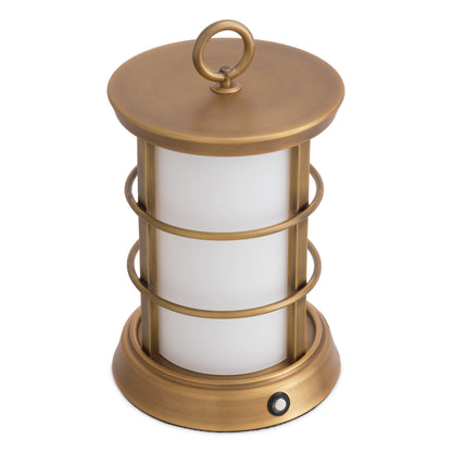 Eichholtz Outdoor Tischleuchte Kyle S – Antikmessing Outdoor Tischlampe Eichholtz