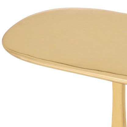 Eichholtz Beistelltisch Kayan L – Schwarzer Granit | Poliertes Messing | Oval Beistelltisch oval Eichholtz