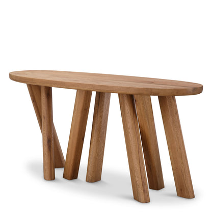 Eichholtz Konsolentisch Bayshore – Eichenholz | Oval Konsolentisch Eichholtz