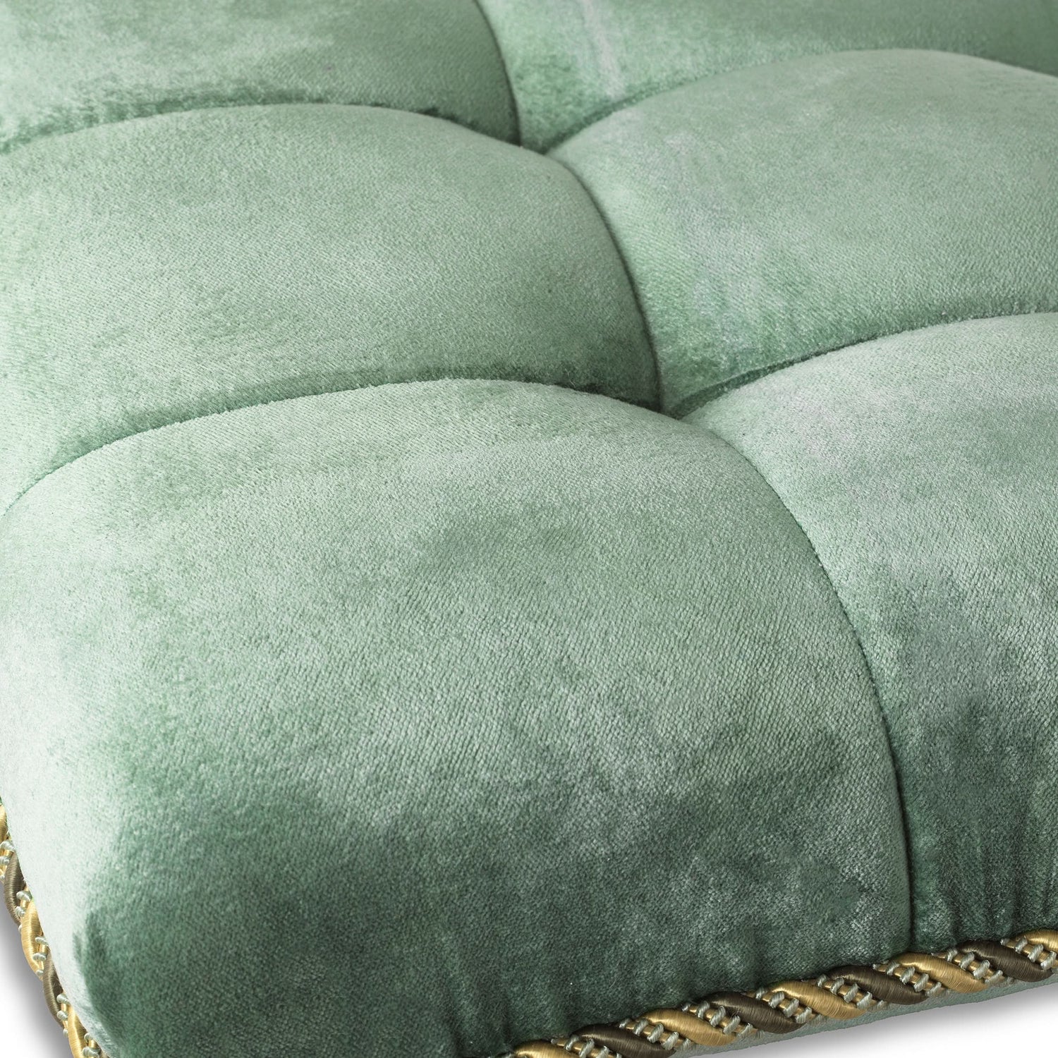 Eichholtz Hocker Elephant – Bronze | Samt in Türkis Polsterhocker Eichholtz