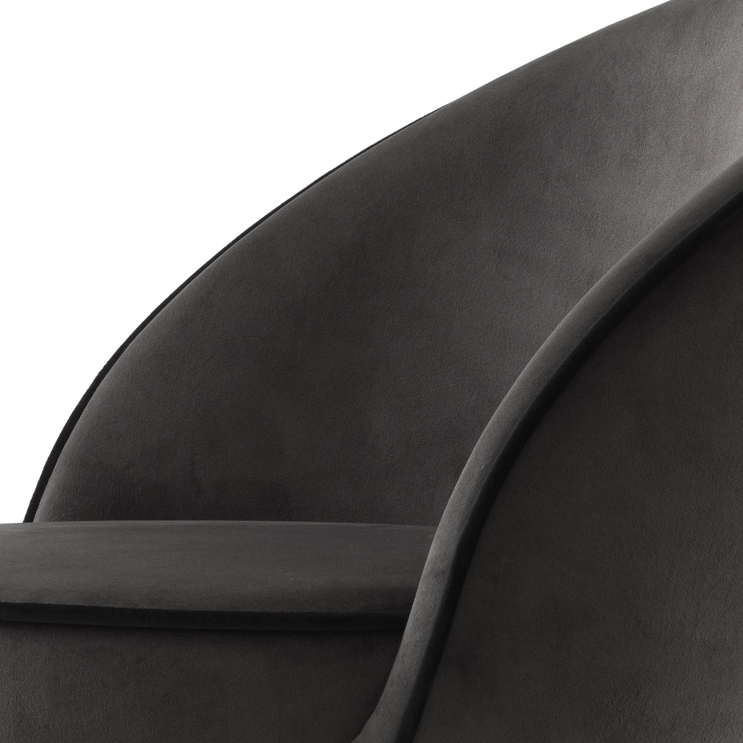 Eichholtz Barhocker Cooper – Roche Dark Grey Velvet (Set aus 2) 2er-Set Barstühle Eichholtz