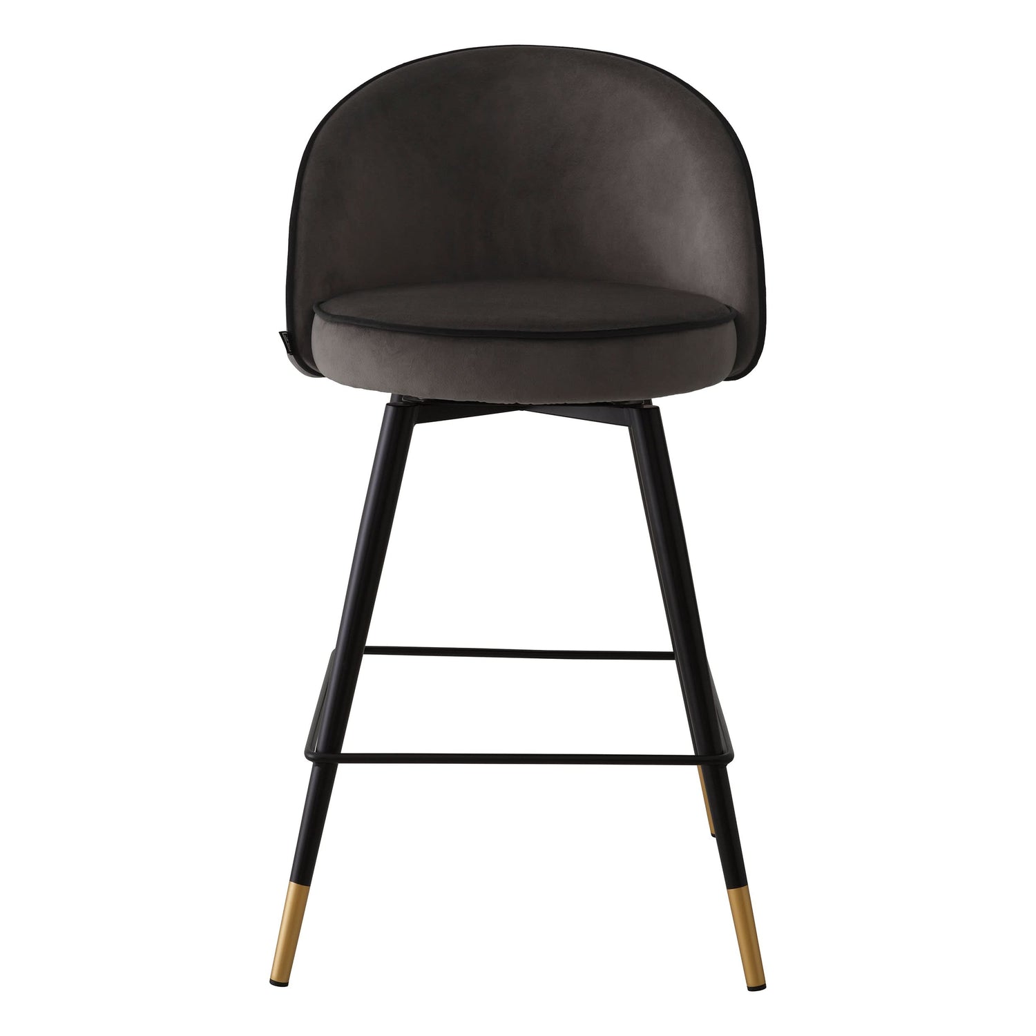 Eichholtz Tresenhocker Cooper – Roche dark grey velvet  (2er-Set)