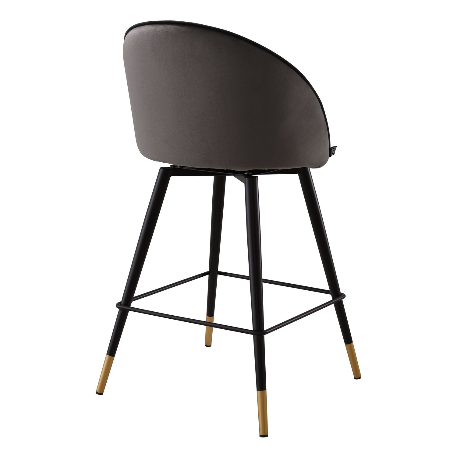 Eichholtz Tresenhocker Cooper – Roche dark grey velvet  (2er-Set)