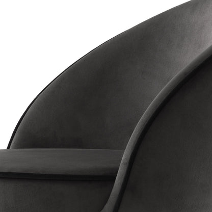Eichholtz Tresenhocker Cooper – Roche dark grey velvet  (2er-Set)