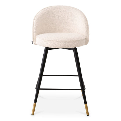 Eichholtz Tresenhocker Cooper Bouclé Cream – 2er-Set 2er-Set Barstühle Eichholtz