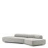 Eichholtz Sofa Taraval – Rêve Grey | Schwarze Holzbase | Organische Form 4-Sitzer Sofa Eichholtz