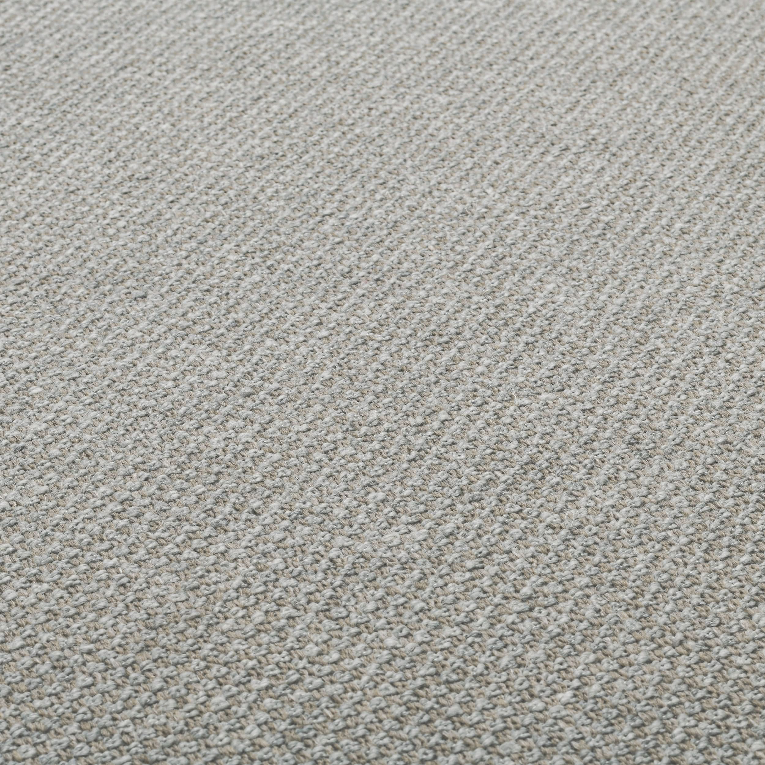 Eichholtz Sofa Taraval – Rêve Grey | Schwarze Holzbase | Organische Form 4-Sitzer Sofa Eichholtz
