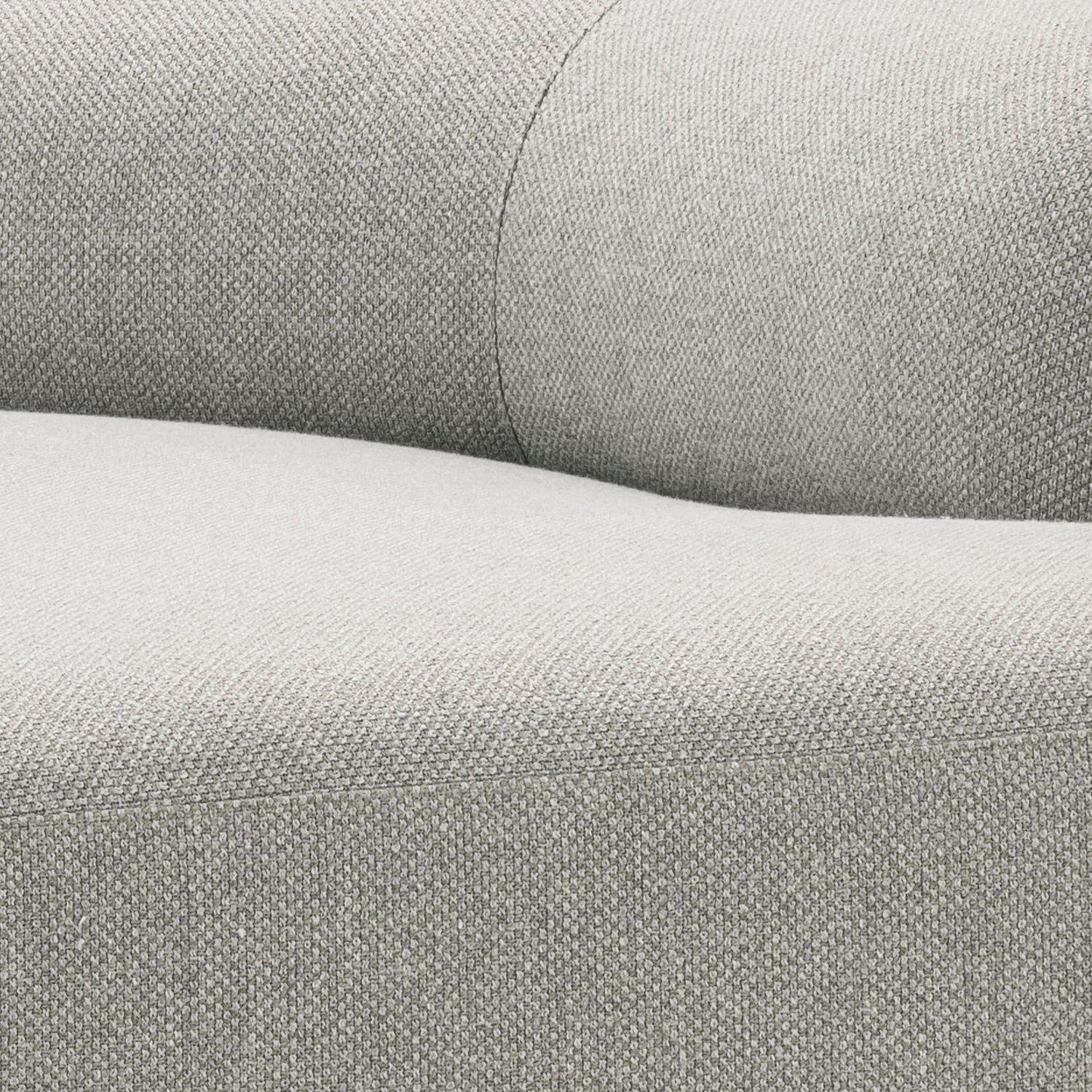 Eichholtz Sofa Taraval – Rêve Grey | Schwarze Holzbase | Organische Form 4-Sitzer Sofa Eichholtz