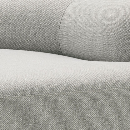 Eichholtz Sofa Taraval – Rêve Grey | Schwarze Holzbase | Organische Form 4-Sitzer Sofa Eichholtz