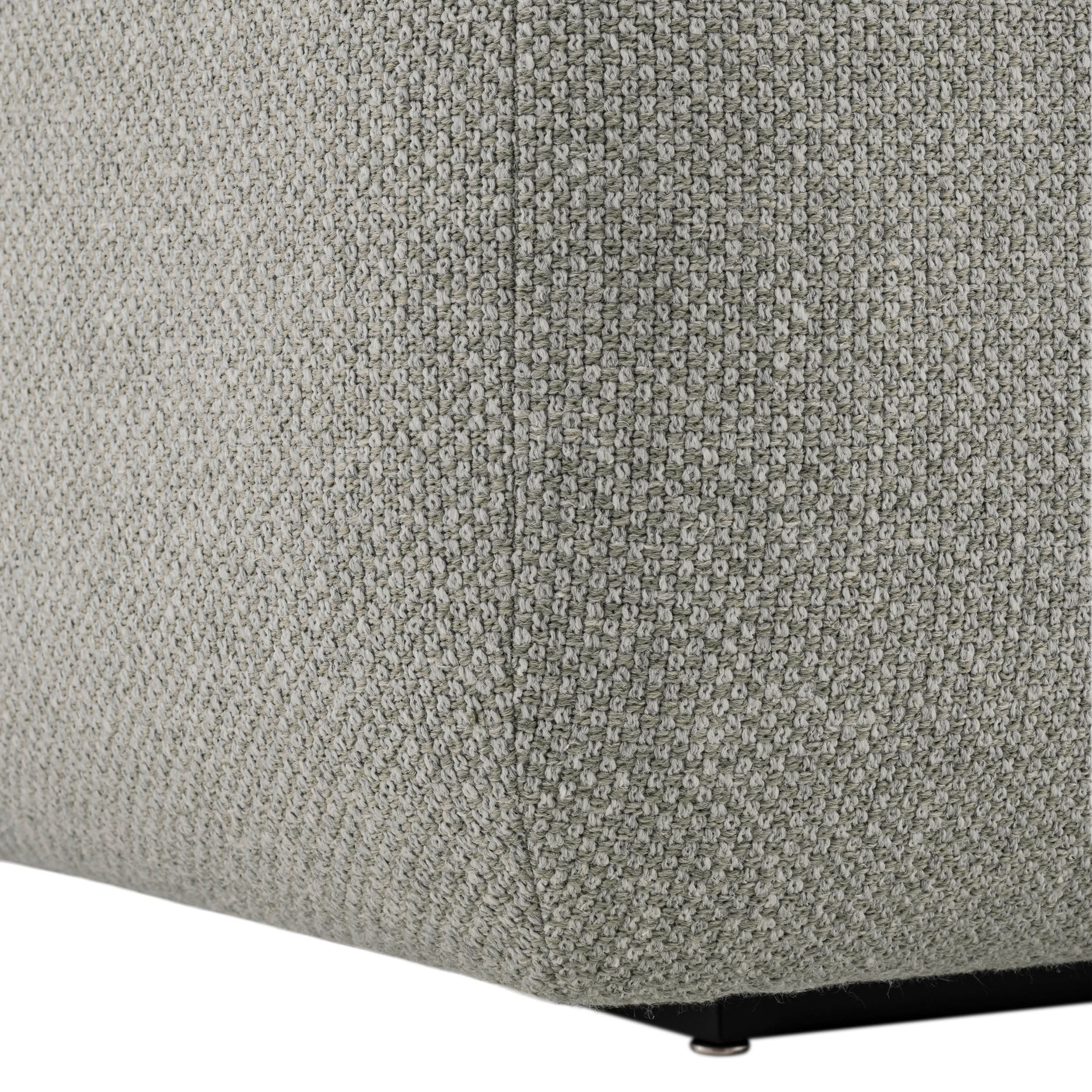 Eichholtz Sofa Taraval – Rêve Grey | Schwarze Holzbase | Organische Form 4-Sitzer Sofa Eichholtz