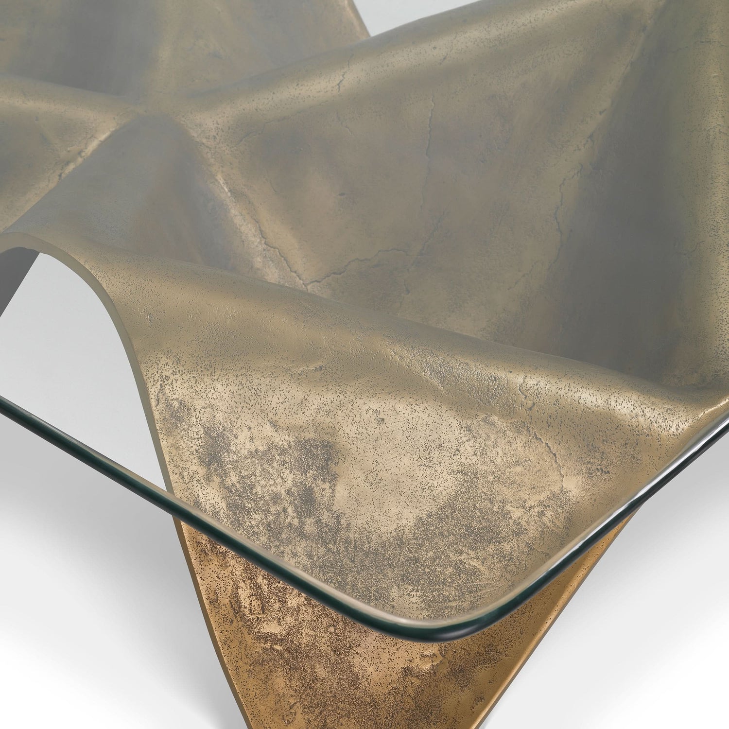 Eichholtz – Couchtisch Angelico (Vintage Brass | Klarglas) Couchtisch eckig Eichholtz