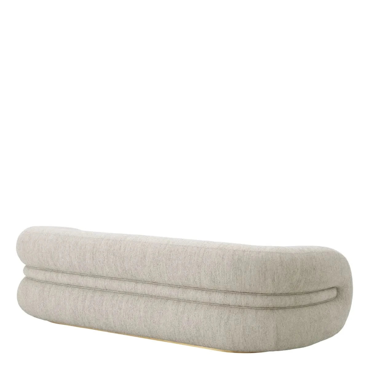 Eichholtz – Sofa Cosenza (Splendor Light Grey | Brushed Brass Base) 3-Sitzer Sofa Eichholtz