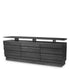 Eichholtz Kommode Quintino - Charcoal Grey Oak Veneer Sideboard Eichholtz
