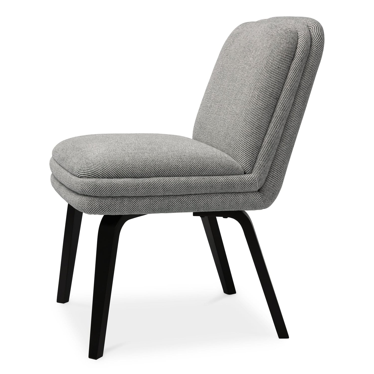 Eichholtz Esszimmerstuhl Lucia – Fisher Grau | Schwarze Beine Esszimmerstuhl Eichholtz