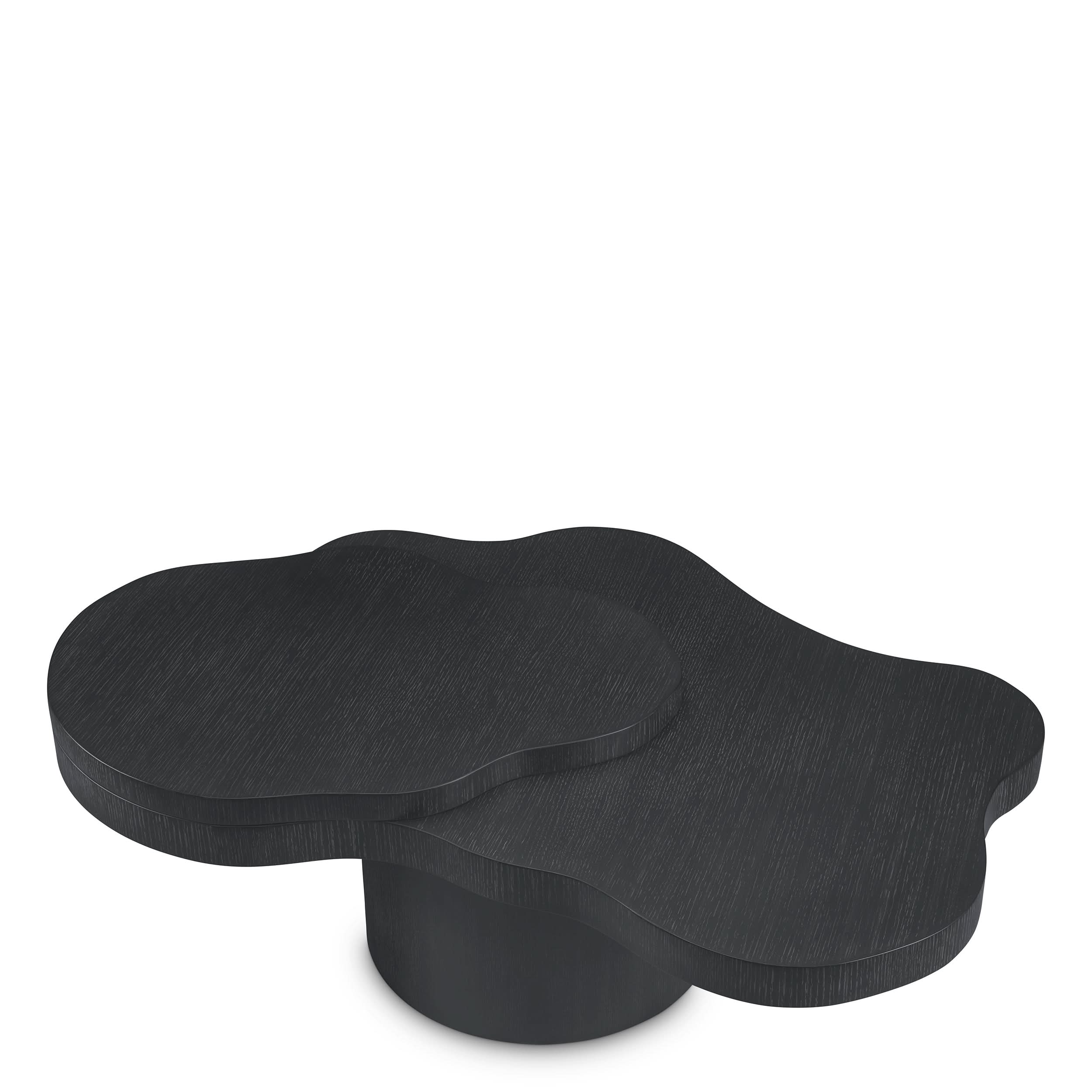 Eichholtz – Couchtisch Cesareo (Charcoal Grey Oak Veneer) Couchtisch asymmetrisch Eichholtz