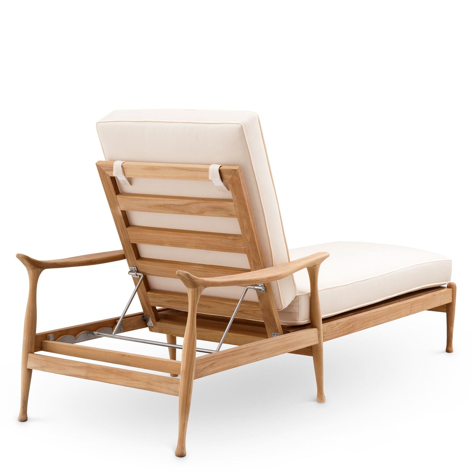 Eichholtz Outdoor Daybed Manzo – Natural Teak | Flores Off-White Outdoor Liege Eichholtz